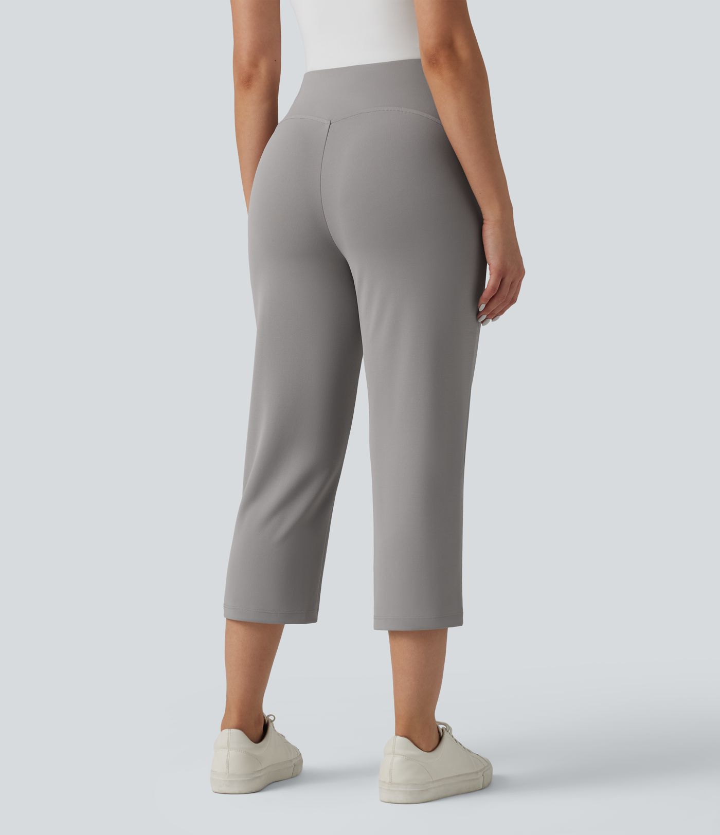 Halara Flex™ High Waisted Straight Leg Cropped Work Pants with Pockets