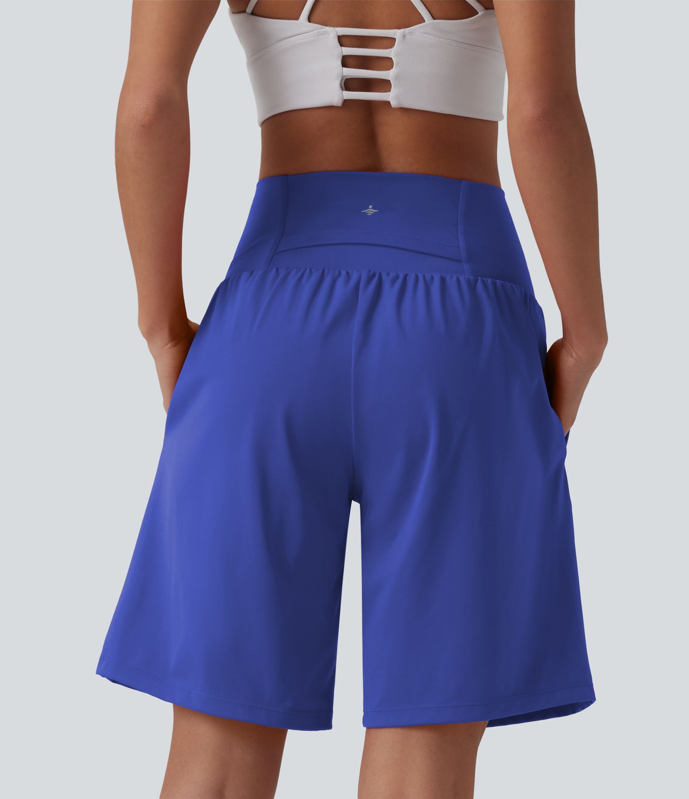 SoftlyZero™ Airy Super High Waisted 2-in-1 Cool Touch Yoga Shorts 9" with Pockets