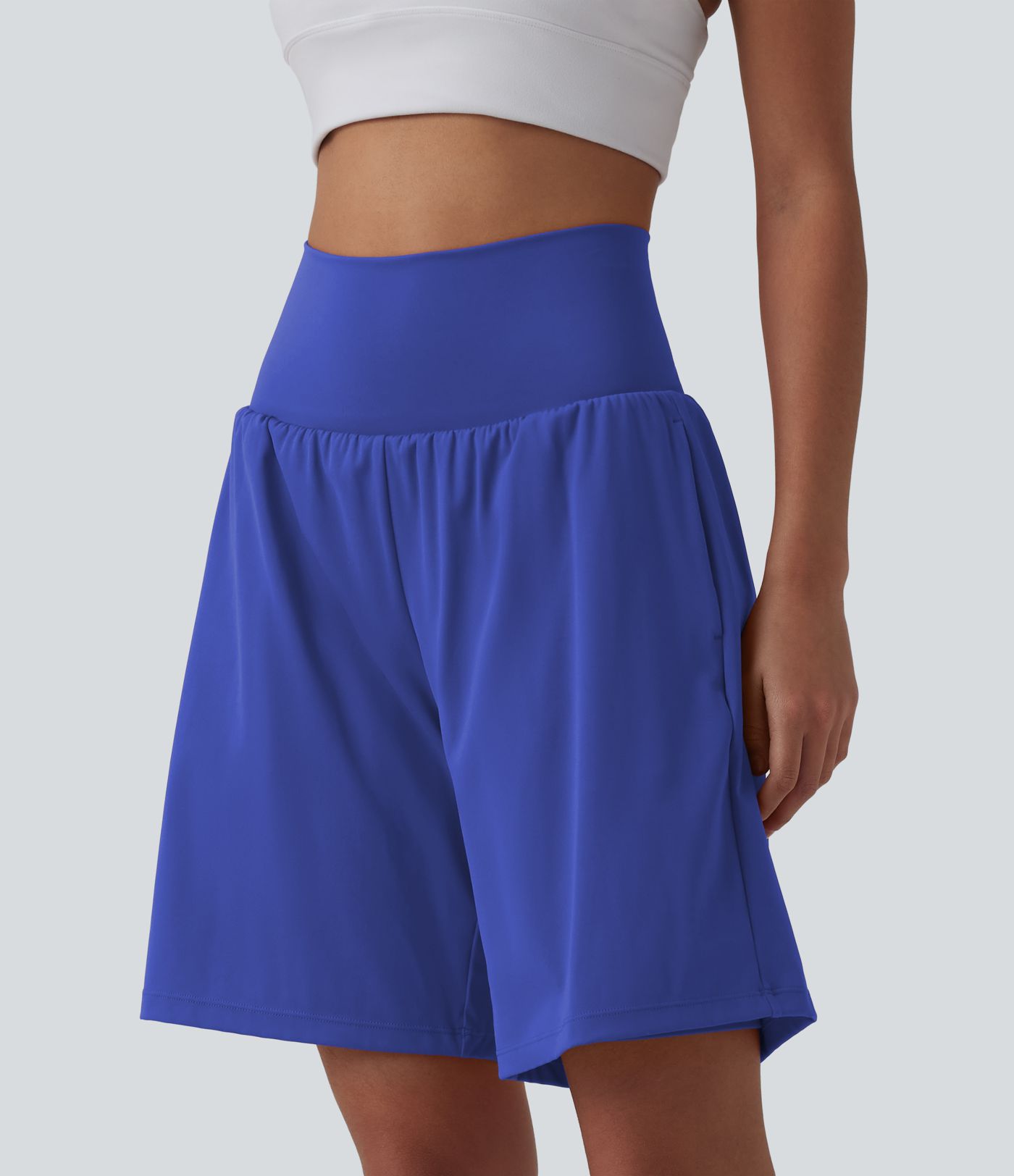 SoftlyZero™ Airy Super High Waisted 2-in-1 Cool Touch Yoga Shorts 9" with Pockets