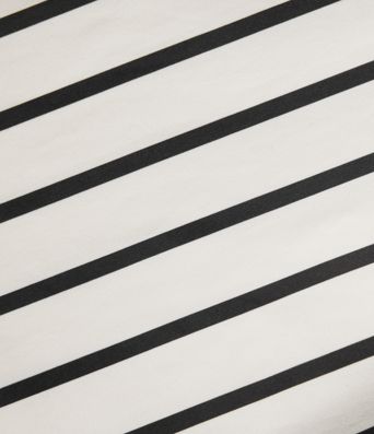 Lace Up Stripe Midi Slip Dress with Pockets