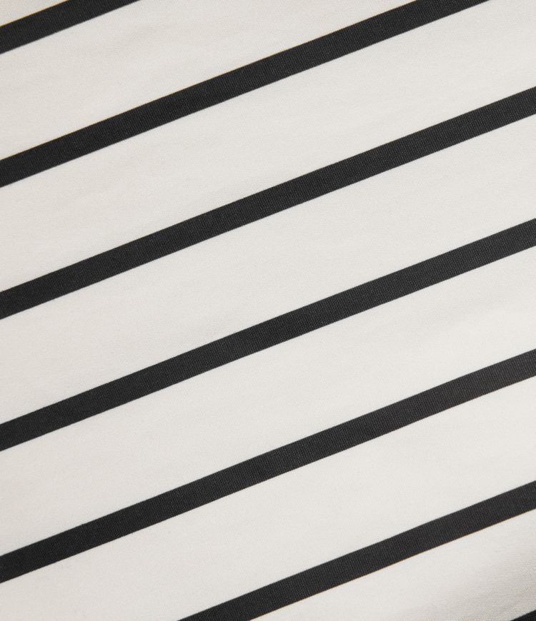 Lace Up Stripe Midi Slip Dress with Pockets