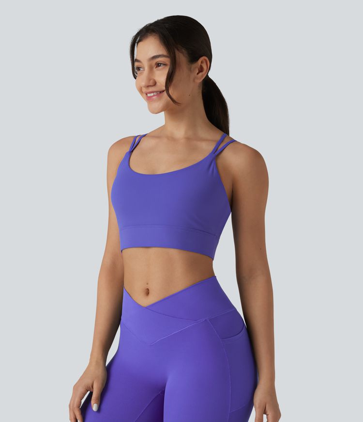 SoftlyZero™ Plush Low Support Built-in Bra Yoga Sports Bra