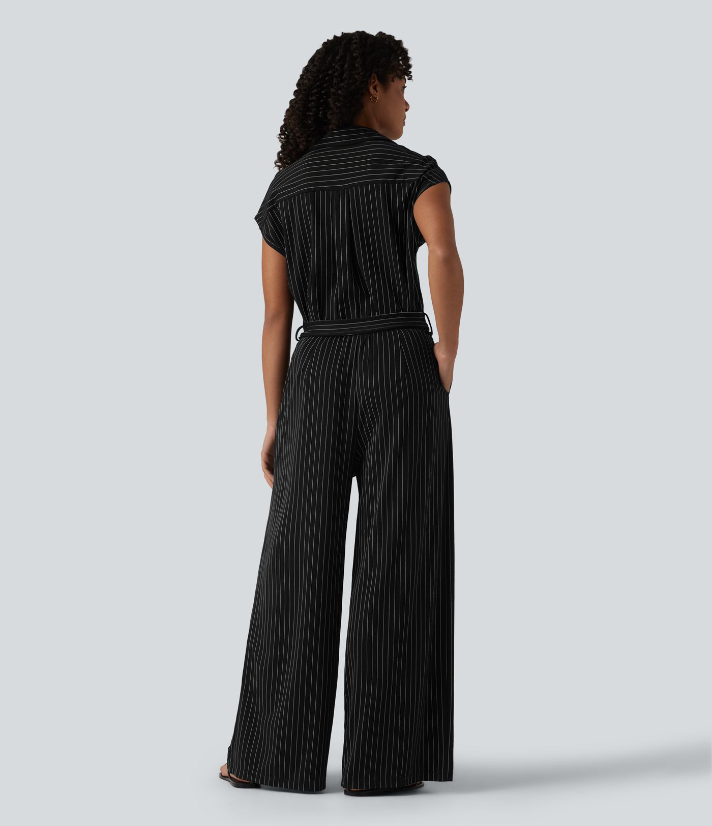 Combinaison chemise manches courtes bureau effet frais avec ceintures et poches, édition Easy Peezy