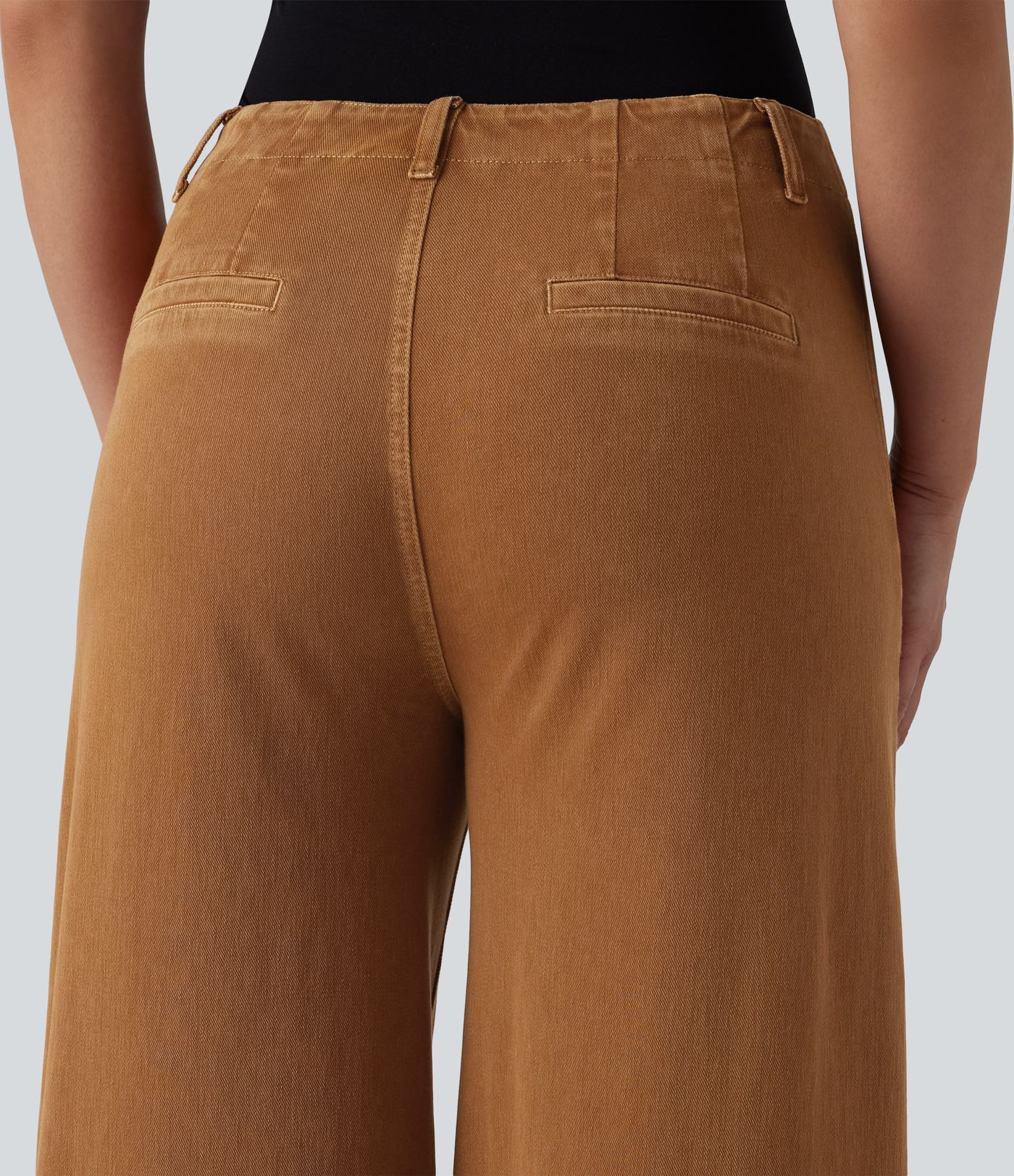 Halara Flex™ - Lässige, farbenfrohe Jeans mit hohem Bund, Seitentaschen und weitem Bein