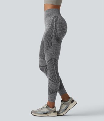 OneForm Seamless Flow High Waisted Heather Yoga Leggings