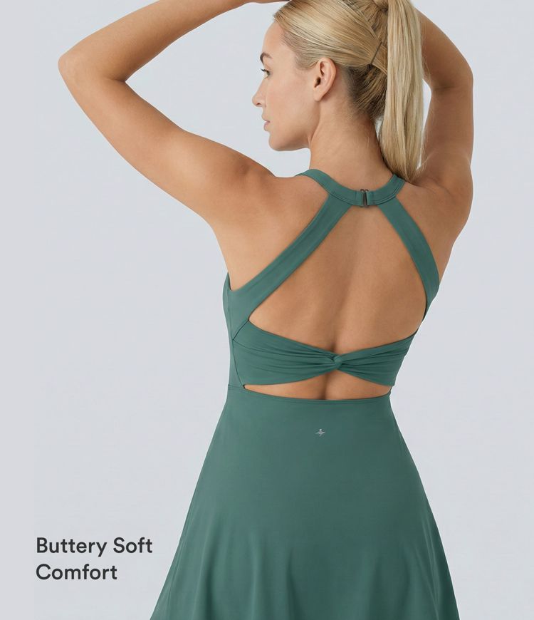 Backless Twisted Active Dress