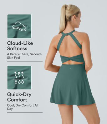 Backless Twisted Active Dress