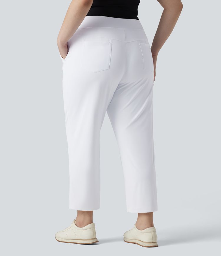 Golfhose mit hohem Bund und mehreren Taschen - Plus-Size, schnelltrocknend, UPF40+