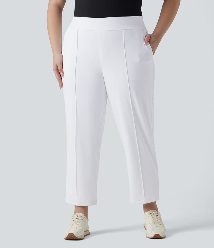 Pantalon de golf grande taille, taille haute, à séchage rapide, avec poches - T-shirt de golf - UPF40+