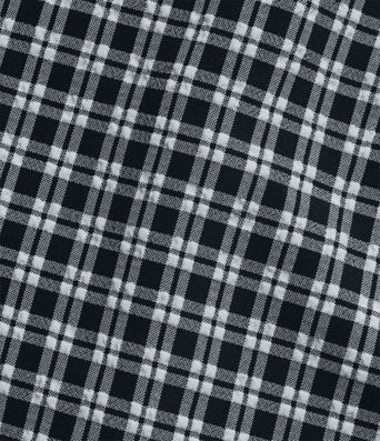 Casual, sleeveless mini dress with boat neck, side pockets and check pattern