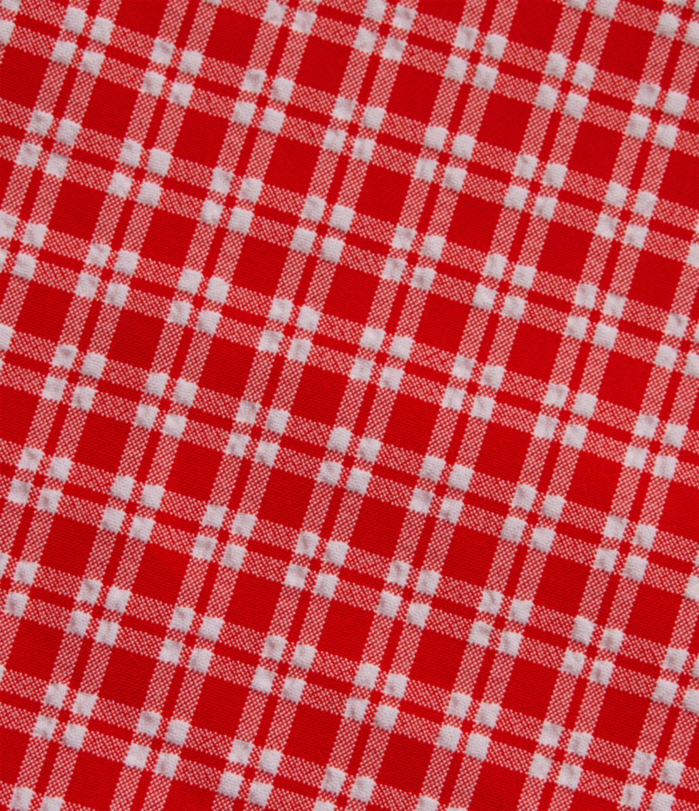 Boat Neck Sleeveless Gingham Mini Casual Dress with Pockets