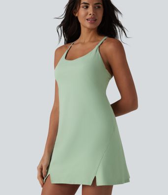 SoftlyZero™ Airy 2-in-1 Cool Touch Mini Dance Active Slip Dress with Pockets-Easy Peezy Edition