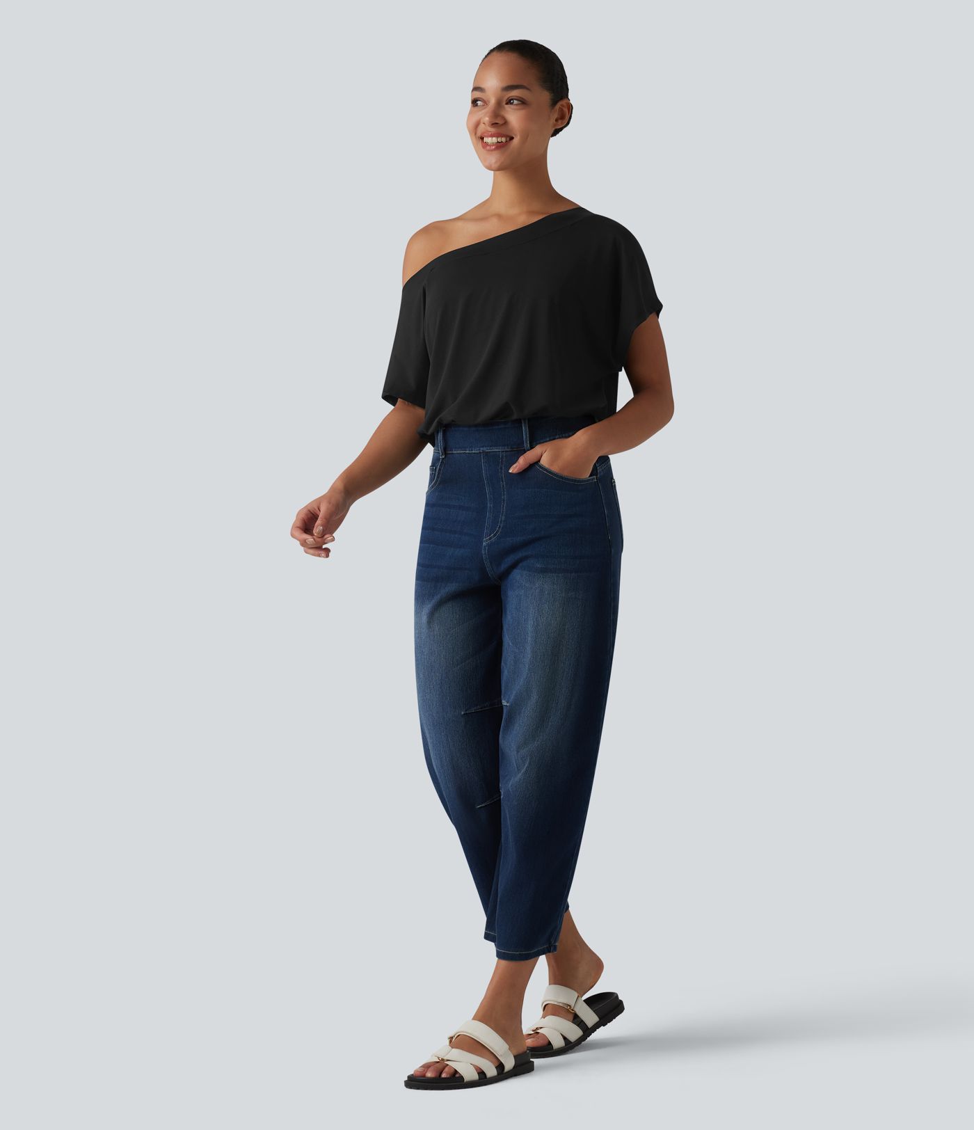One Shoulder Built-in Bra Short Sleeve Quick Dry Casual Bodysuit One Shoulder Built-in Bra Short Sleeve Quick Dry Casual Bodysuit