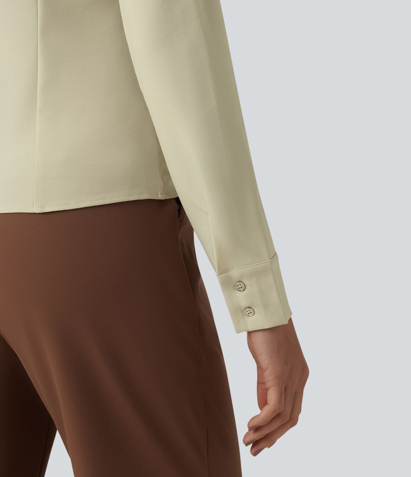 Collar Long Sleeve Button Fly Work Shirt