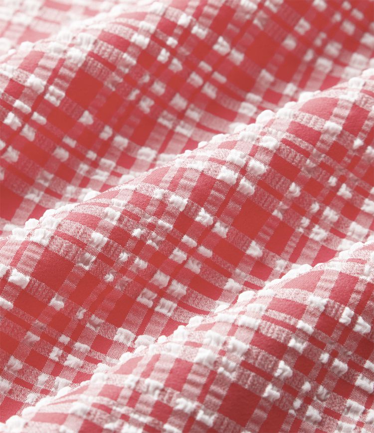 High Waisted Crinkle Plaid Casual Pants with Pockets