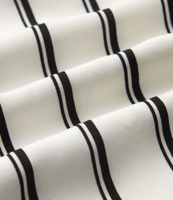 Short Sleeve Stripe Casual Shirt Romper with Pockets