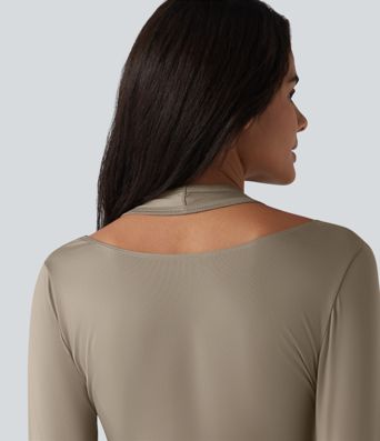 T-shirt tour de cou manches longues