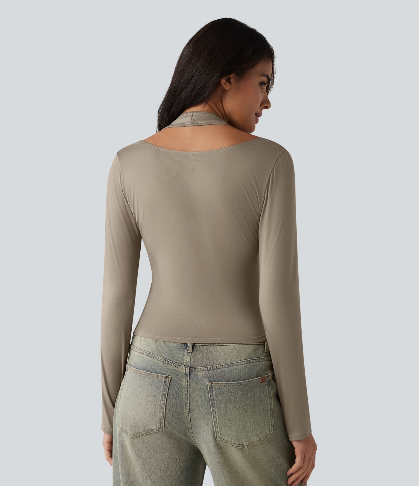 T-shirt tour de cou manches longues