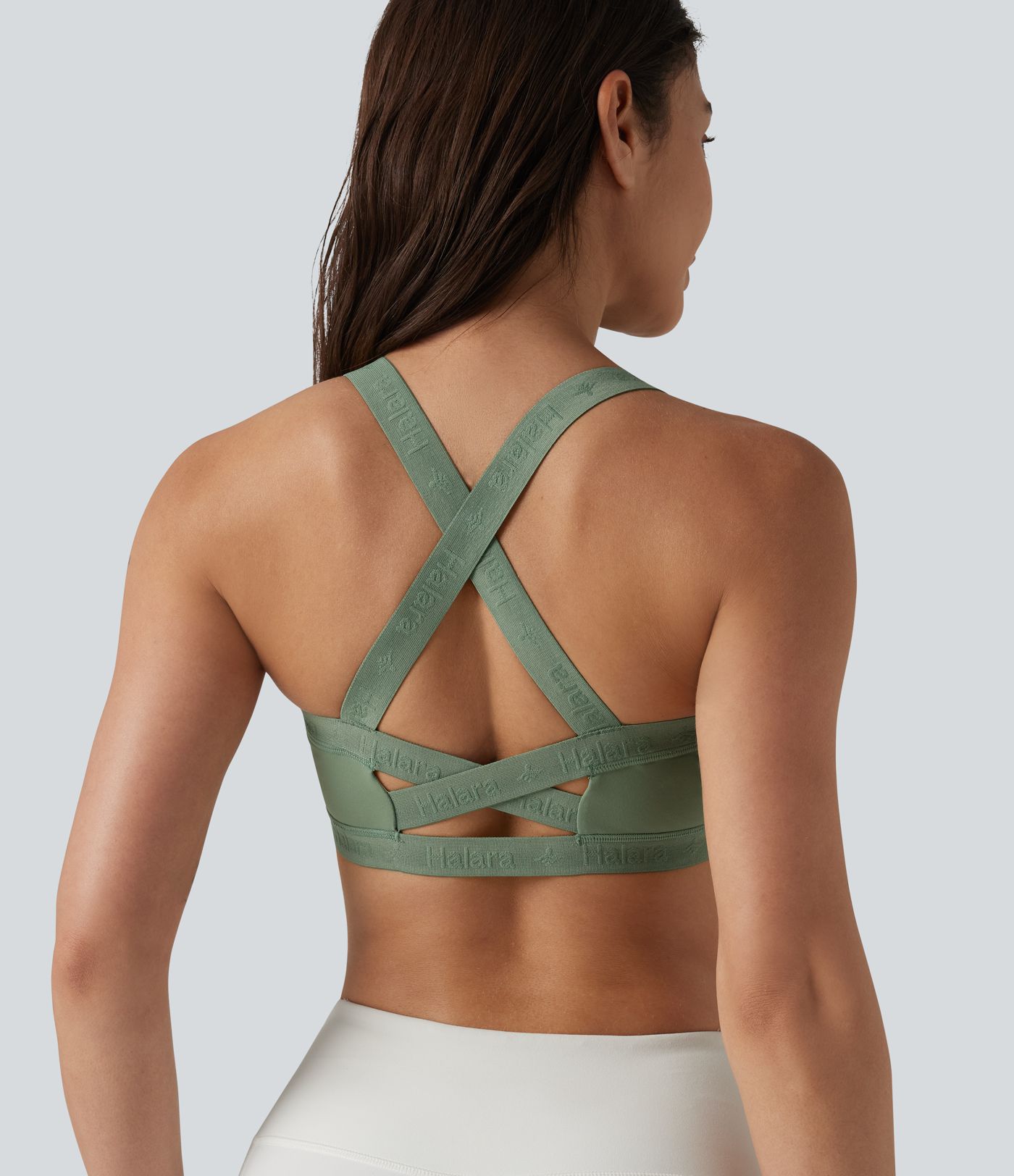 Low Supprot Built-in Bra Cool Touch Quick Dry Yoga Sports Bra-UPF50+