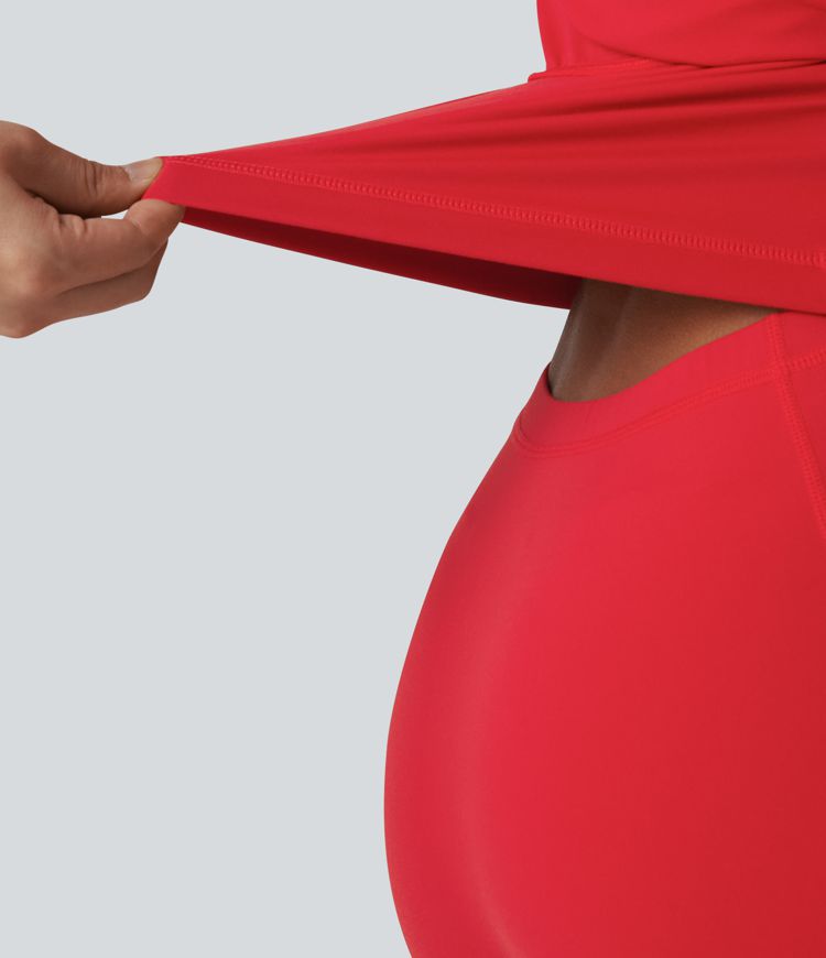 SoftlyZero™ Plush Robe sport avec bretelles ajustables torsadées, effet push-up, coussinets non amovibles et poches - Easy Peasy