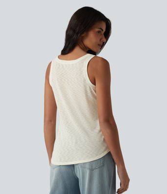 Casual V-neck tank top