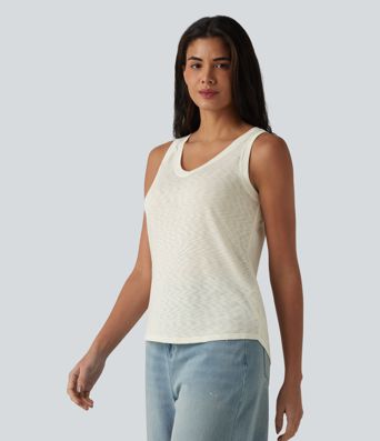 Casual V-neck tank top
