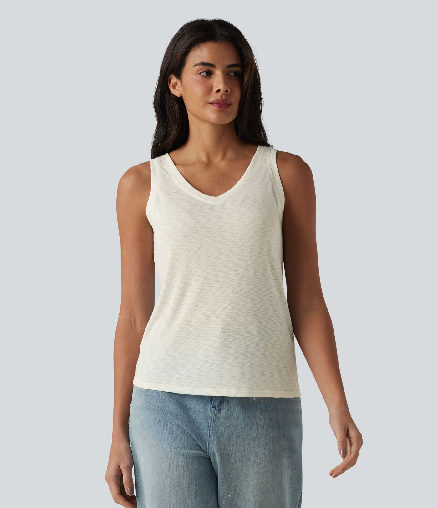 Casual V-neck tank top