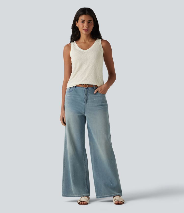 Casual V-neck tank top