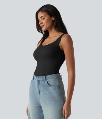 Built-in Bra Casual Tank Top B-E Cups