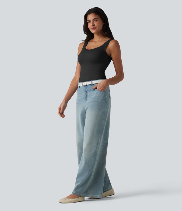 Built-in Bra Casual Tank Top B-E Cups