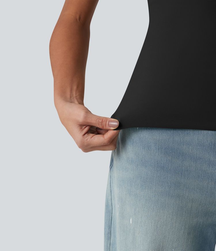 Built-in Bra Casual Tank Top B-E Cups