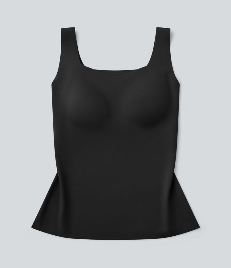 Built-in Bra Casual Tank Top B-E Cups