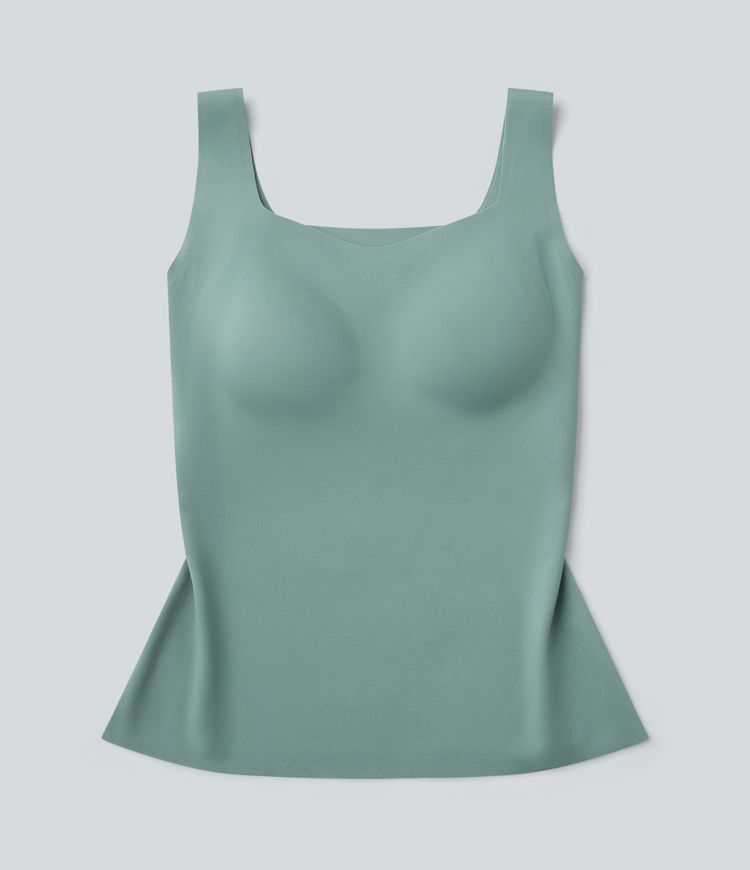Built-in Bra Casual Tank Top B-E Cups