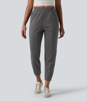 Lässige, schmal zulaufende Jogginghose mit mittelhohem Bund und Seitentaschen