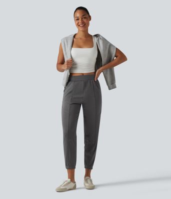 Lässige, schmal zulaufende Jogginghose mit mittelhohem Bund und Seitentaschen