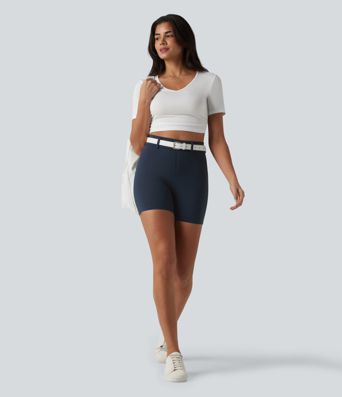Halara UltraSculpt™ High Waisted Casual Biker Shorts 5'' with Pockets