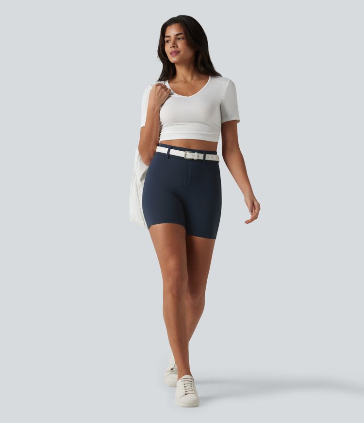 Halara UltraSculpt™ High Waisted Casual Biker Shorts 5'' with Pockets
