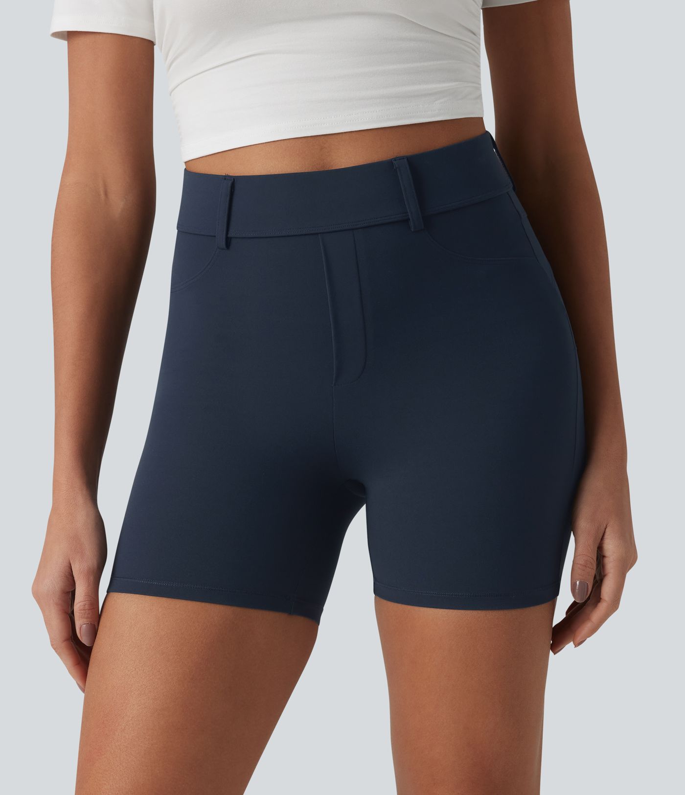 Halara UltraSculpt™ High Waisted Casual Biker Shorts 5'' with Pockets