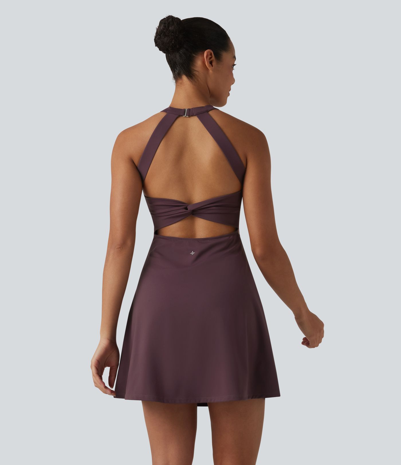 Softlyzero™ Airy Built-in Bra Color Block 2-in-1 Cool Touch Mini Tennis Active Dress with Pockets-Easy Peezy Edition-UPF50+