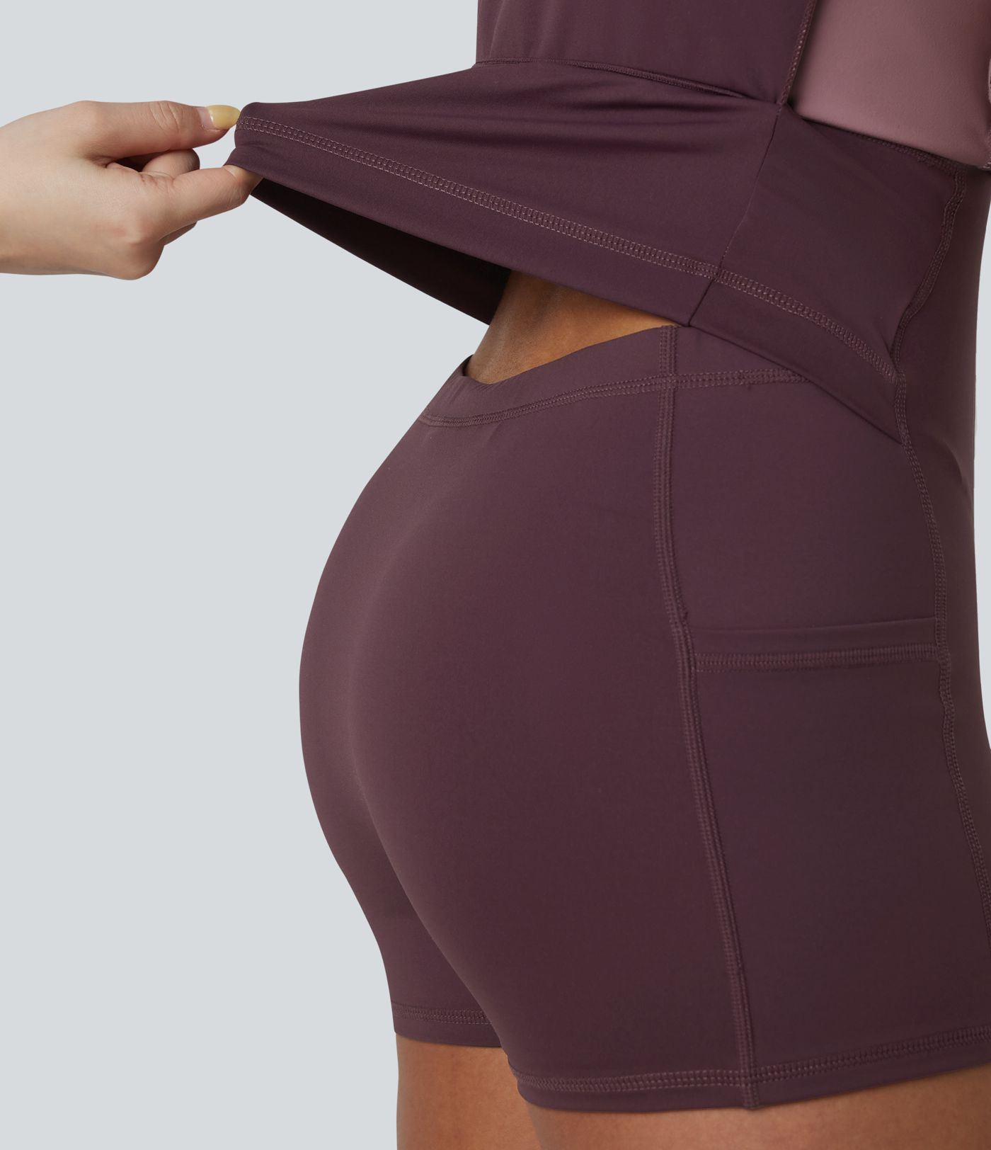 Softlyzero™ Airy Built-in Bra Color Block 2-in-1 Cool Touch Mini Tennis Active Dress with Pockets-Easy Peezy Edition-UPF50+