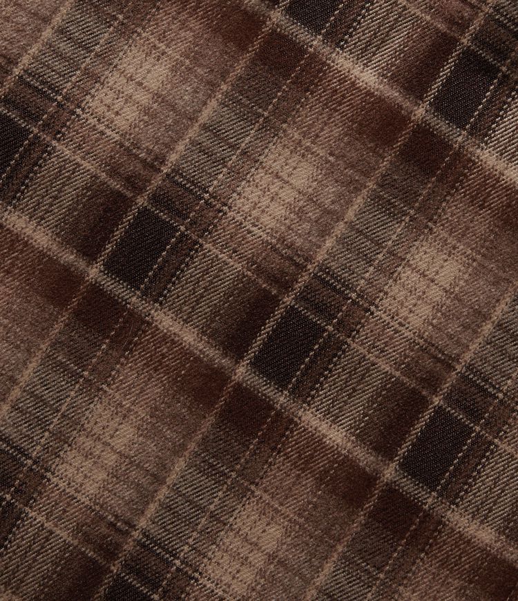 Jupe midi tailleur trapèze taille mi-haute à carreaux tartan, avec poches