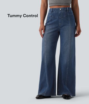 Halara Flex™ High Waisted Tummy Control Casual Jeans