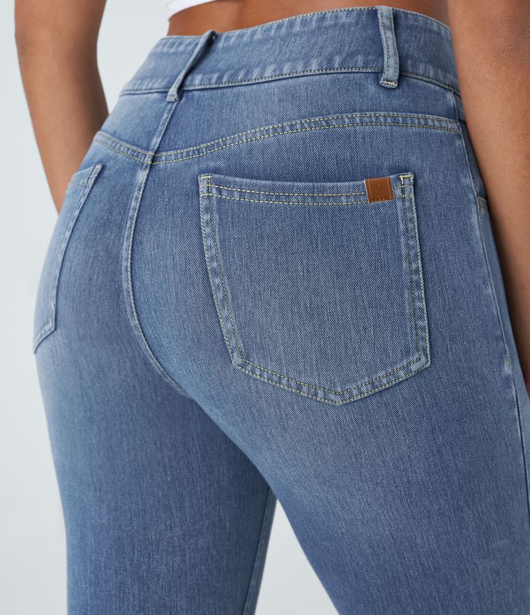 Halara Flex™ High Waisted Zipper Pockets Casual Skinny Jeans