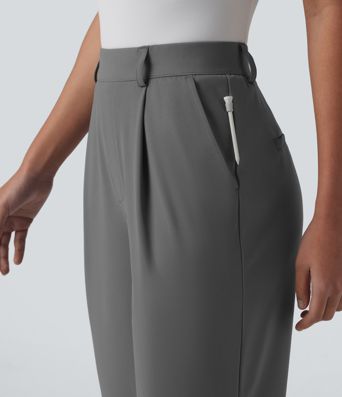 Golf-Hose mit hohem Bund, Seitentaschen und geradem Bein - schnelltrocknend, UPF40+