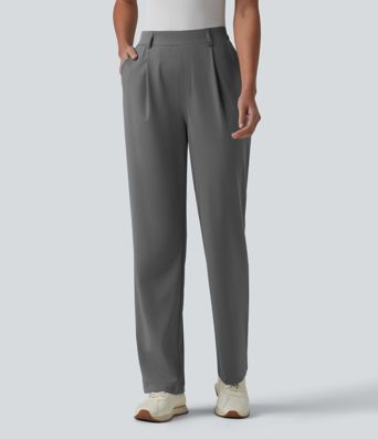 Golf-Hose mit hohem Bund, Seitentaschen und geradem Bein - schnelltrocknend, UPF40+