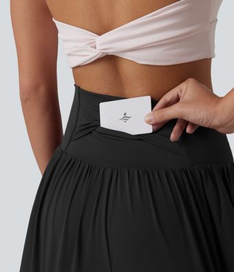 High Waisted 2-in-1 Running Shorts 5'' with Pockets