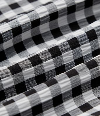 High Waisted Drawstring Gingham Plaid Resort Baggy Shorts with Pockets