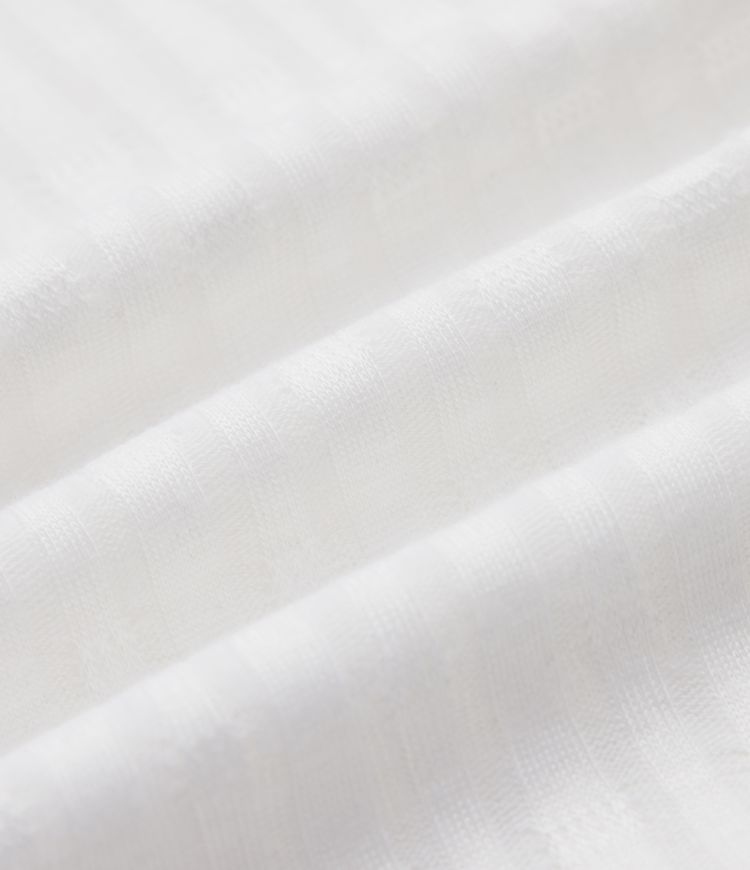 Casual jacquard V-neck short-sleeved T-shirt