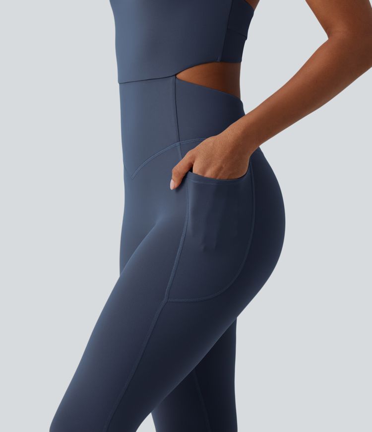 Halara UltraSculpt™ Tummy Control Bootcut Training Jumpsuit with Pockets-Easy Peezy Edition