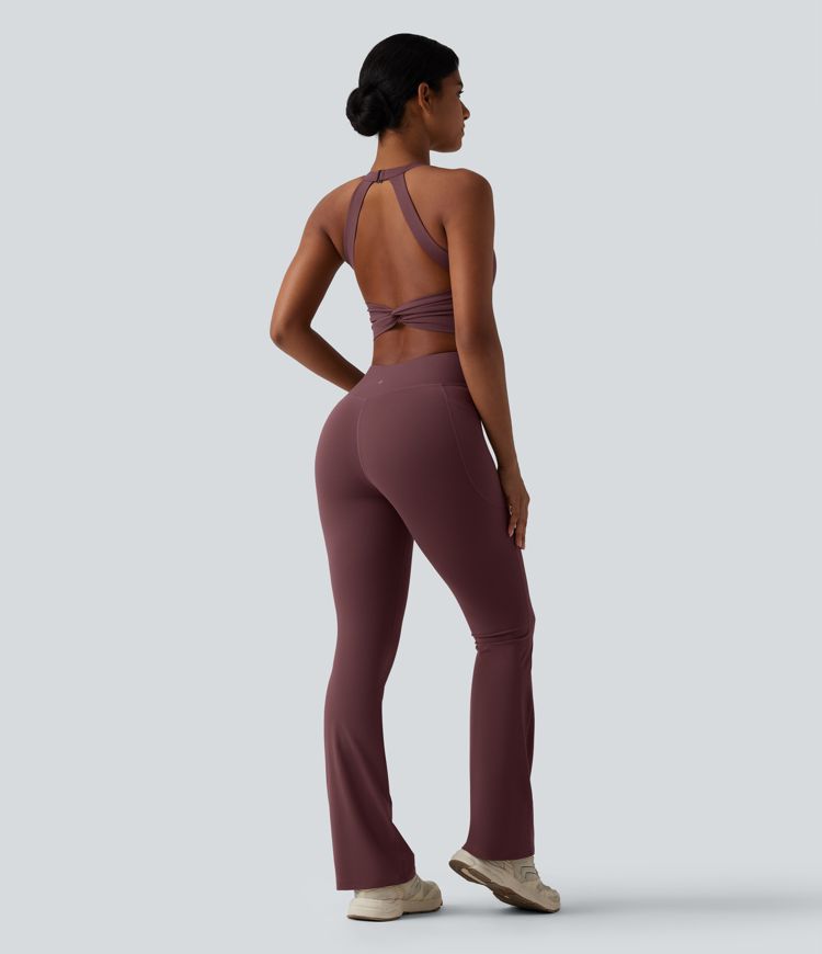 Halara UltraSculpt™ Tummy Control Bootcut Training Jumpsuit with Pockets-Easy Peezy Edition